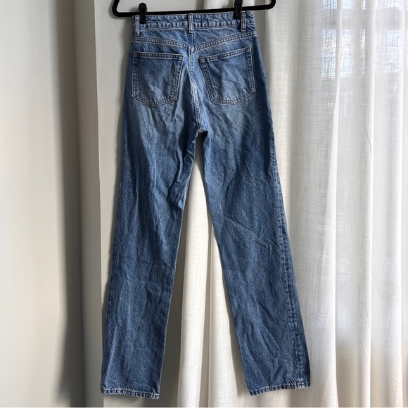 Women’s Reformation Cynthia High Rise Straight Jeans, Long Size 25 - Picture 7 of 8